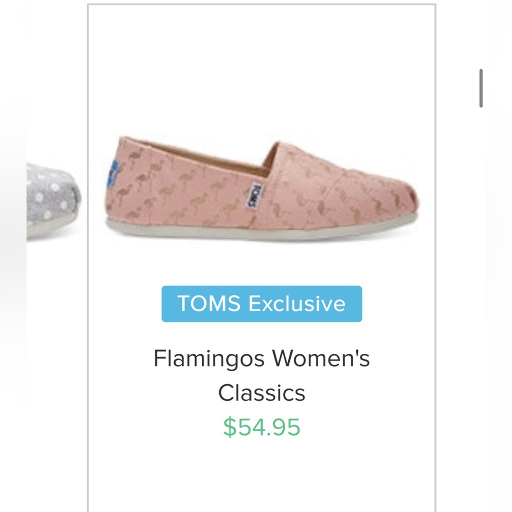 EUC Toms Flamingo Classics - Picture 4 of 14